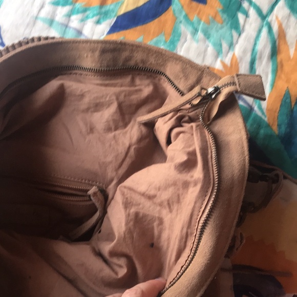 - GORGEOUS free people sling purse leather India tapestry fabric - Picture 6 of 10